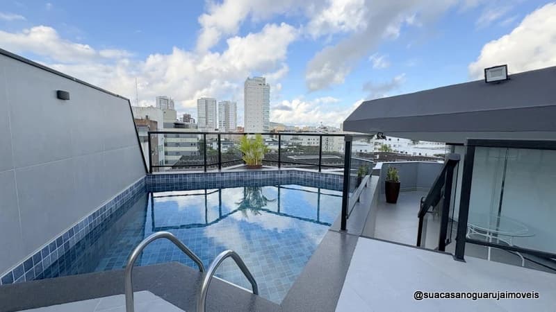 Cobertura com Piscina Privativa à Venda na Enseada | Região do Aquário | 4 Dormitórios | 200m² | Guarujá